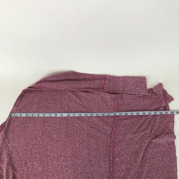Free People Londontown Thermal Top Women's Small Pink Stretch Knit Oversized - Picture 8 of 12